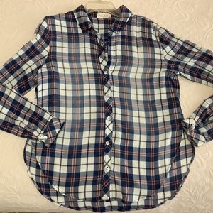 Bella Dahl light weight flannel shirt